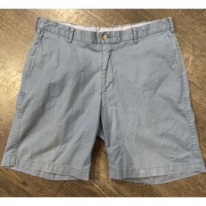 Peter Millar Shorts Mens 35‎ Blue Soft Touch Twill Golf Cotton